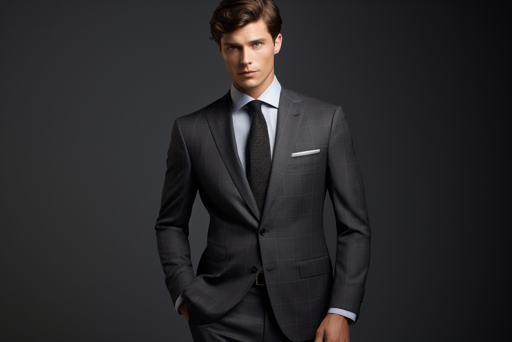 charcoal gray zegna suit